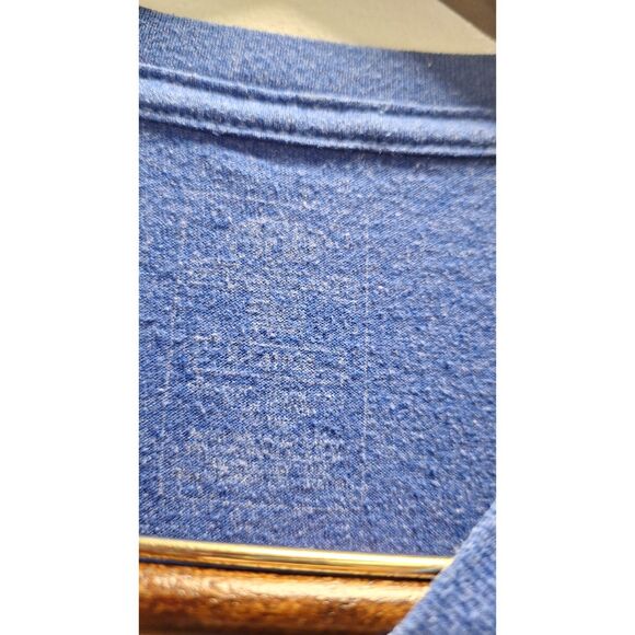 AFTCO Men Blue Fisherman Outdoors Nature Fishing Camping Cotton Tee X-Large Logo - Picture 4 of 4